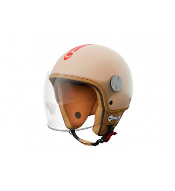 Helmo Casque Jet Veloce Burgundy