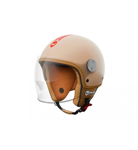 Helmo Casque Jet Veloce Burgundy